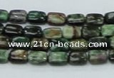 CEM16 15.5 inches 6*8mm rectangle emerald gemstone beads wholesale