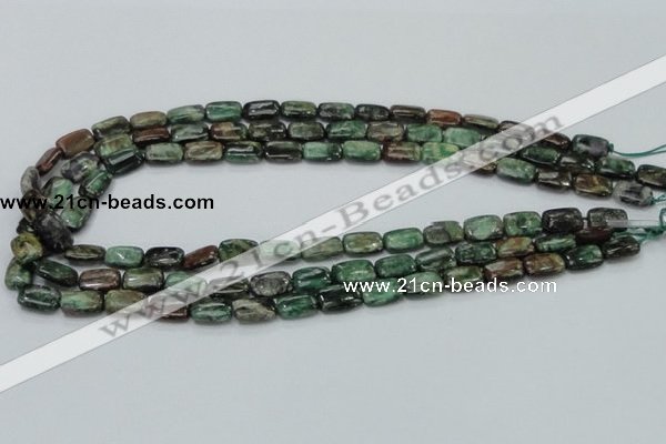 CEM17 15.5 inches 8*12mm rectangle emerald gemstone beads wholesale