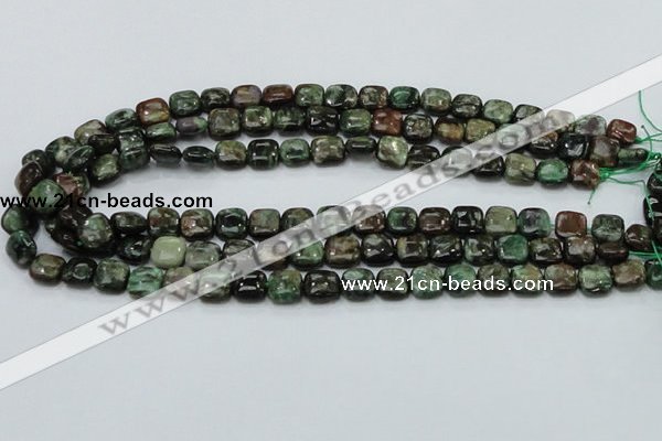 CEM22 15.5 inches 10*10mm square emerald gemstone beads wholesale