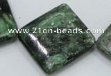 CEM23 15.5 inches 30*30mm diamond emerald gemstone beads wholesale