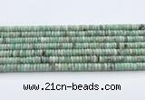 CEM70 15.5 inches 3.5*7mm rondelle emerald gemstone beads