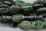 CEP11 15.5 inches 10*14mm oval epidote gemstone beads wholesale