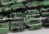 CEP17 15.5 inches 13*18mm rectangle epidote gemstone beads