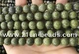 CEP204 15.5 inches 12mm round epidote gemstone beads wholesale