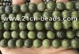 CEP205 15.5 inches 14mm round epidote gemstone beads wholesale