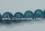 CEQ10 15.5 inches 8mm - 18mm round blue sponge quartz beads wholesale