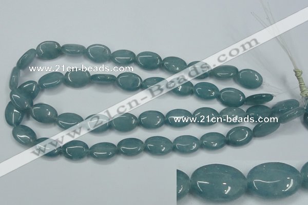 CEQ114 15.5 inches 13*18mm oval blue sponge quartz beads