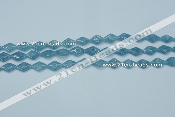 CEQ142 15.5 inches 10*14mm diamond blue sponge quartz beads