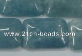 CEQ177 15.5 inches 22*30mm rectangle blue sponge quartz beads