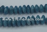 CEQ24 15.5 inches 6*10mm rondelle blue sponge quartz beads