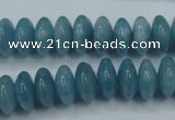 CEQ25 15.5 inches 6*12mm rondelle blue sponge quartz beads