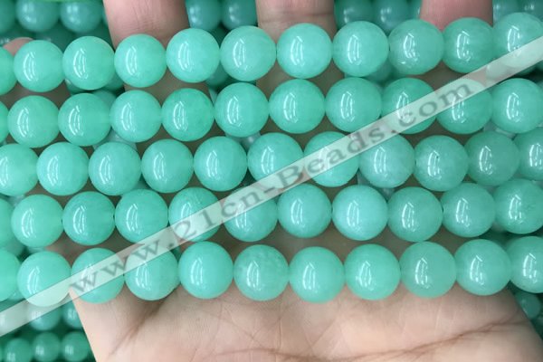 CEQ303 15.5 inches 10mm round green sponge quartz beads