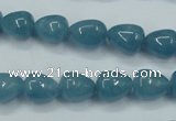 CEQ44 15.5 inches 9*11mm teardrop blue sponge quartz beads