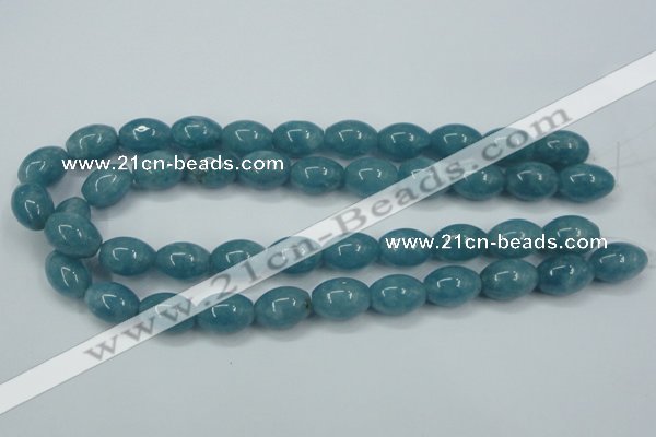 CEQ64 15.5 inches 13*18mm rice blue sponge quartz beads