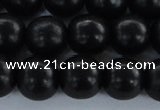 CEY06 15.5 inches 14mm round black ebony wood beads wholesale