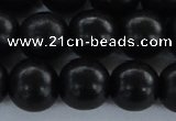 CEY07 15.5 inches 16mm round black ebony wood beads wholesale