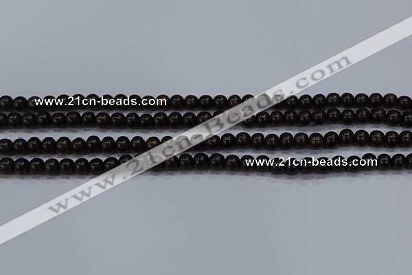 CEY51 15.5 inches 6mm round ebony wood beads wholesale