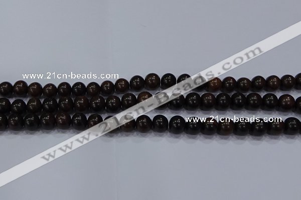 CEY52 15.5 inches 8mm round ebony wood beads wholesale