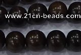 CEY54 15.5 inches 12mm round ebony wood beads wholesale