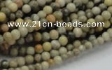 CFA01 15.5 inches 4mm round chrysanthemum agate gemstone beads