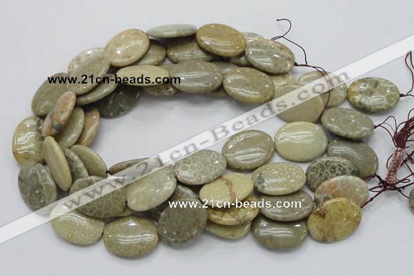 CFA12 15.5 inches 22*30mm oval chrysanthemum agate gemstone beads