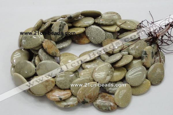 CFA16 15.5 inches 22*30mm flat teardrop chrysanthemum agate beads