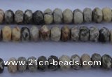 CFA209 15.5 inches 5*8mm faceted rondelle chrysanthemum agate beads