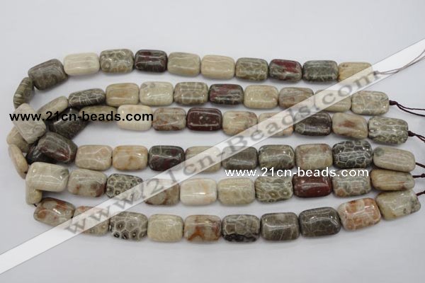 CFA222 15.5 inches 13*18mm rectangle chrysanthemum agate beads