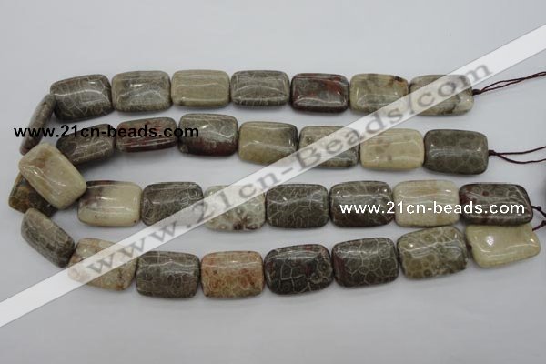 CFA224 15.5 inches 18*25mm rectangle chrysanthemum agate beads