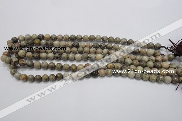 CFA26 15.5 inches 8mm round chrysanthemum agate gemstone beads