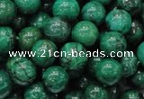 CFA68 15.5 inches 10mm round green chrysanthemum agate beads