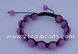 CFB500 10mm round candy jade beads adjustable bracelet wholesale