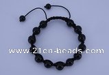 CFB503 10mm round candy jade beads adjustable bracelet wholesale