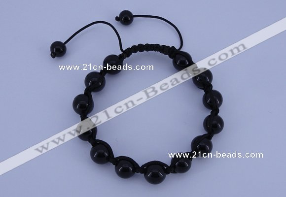 CFB503 10mm round candy jade beads adjustable bracelet wholesale