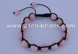 CFB504 10mm round candy jade beads adjustable bracelet wholesale