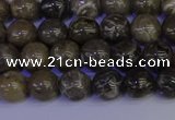 CFC211 15.5 inches 6mm round grey fossil coral beads wholesale