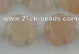 CFG1020 15.5 inches 16mm carved flower pink aventurine beads