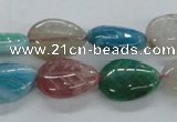 CFG1120 15.5 inches 13*18mm carved leaf agate gemstone beads