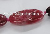 CFG1135 15.5 inches 20*40mm carved oval agate gemstone beads