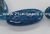 CFG1138 15.5 inches 20*40mm carved oval agate gemstone beads
