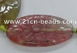 CFG1181 15.5 inches 25*40mm – 35*50mm carved freeform agate beads