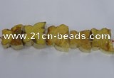 CFG1191 7.5 inches 40*45mm - 45*55mm butterfly druzy agate beads