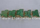 CFG1195 7.5 inches 40*45mm - 45*55mm butterfly druzy agate beads