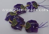 CFG1210 7.5 inches 35*45mm elephant agate gemstone beads wholesale