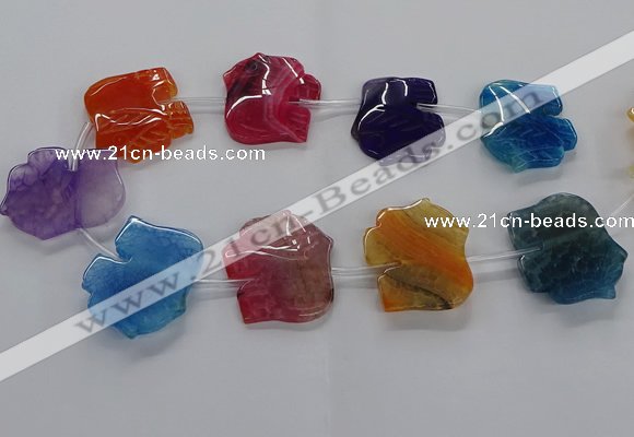 CFG1245 15.5 inches 30*40mm - 35*45mm elephant agate beads