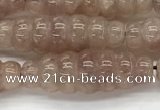 CFG1542 15.5 inches 10*30mm carved rice strawberry quartz beads