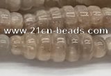 CFG1543 15.5 inches 10*30mm carved rice moonstone beads