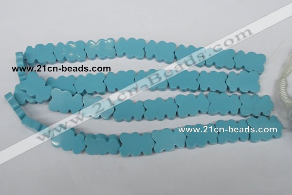 CFG285 15.5 inches 17*25mm carved turquoise beads