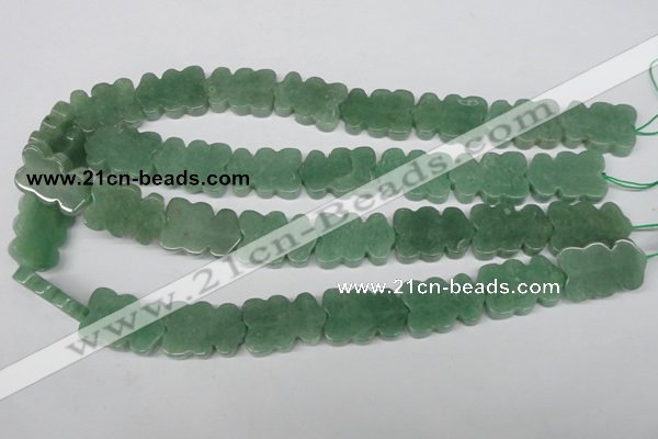 CFG286 15.5 inches 17*25mm carved green aventurine beads