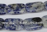 CFG320 15.5 inches 15*20mm carved rectangle sodalite beads